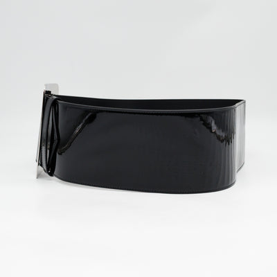Wide Belt Black Patent Leather 85 / 34