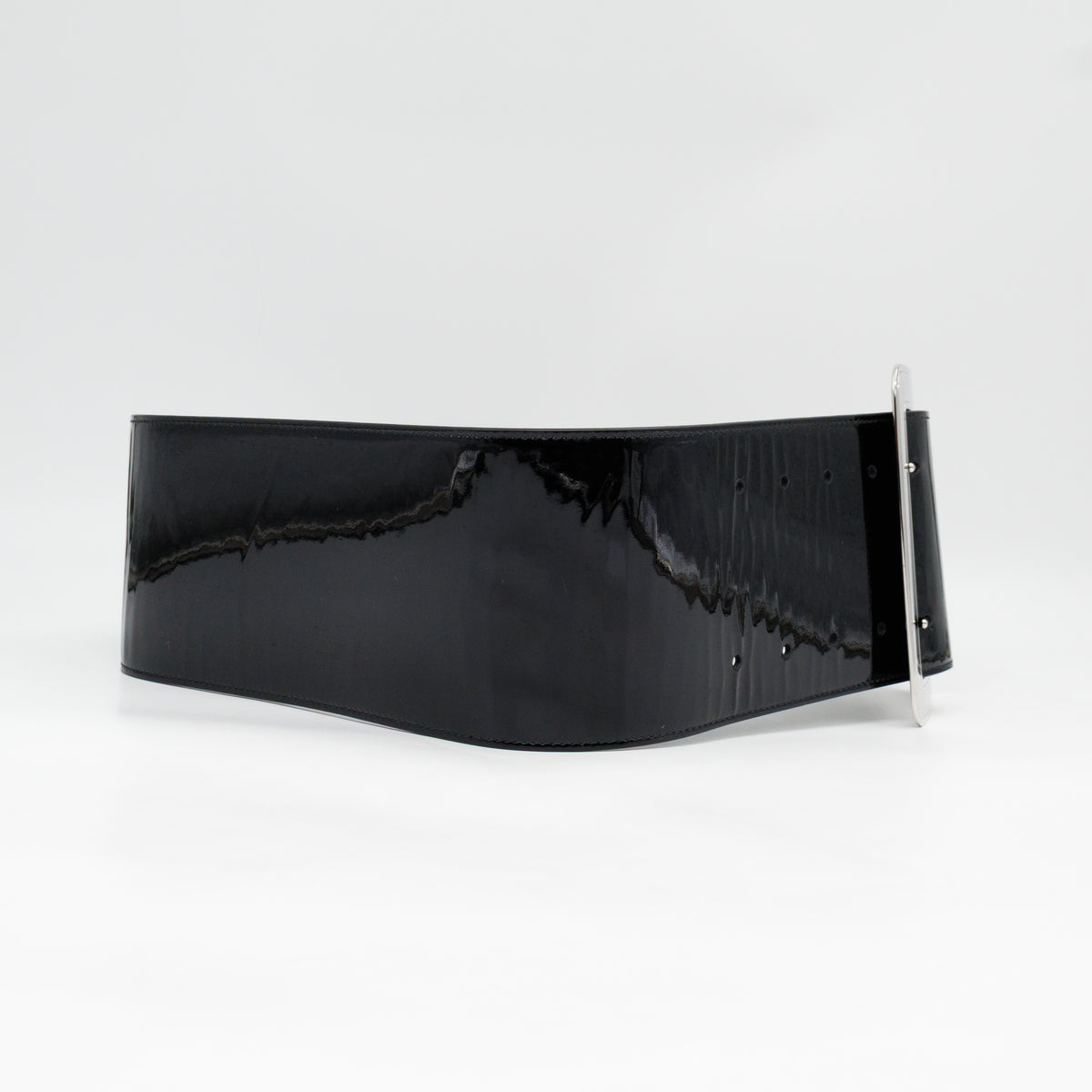 Wide Belt Black Patent Leather 85 / 34