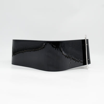 Wide Belt Black Patent Leather 85 / 34