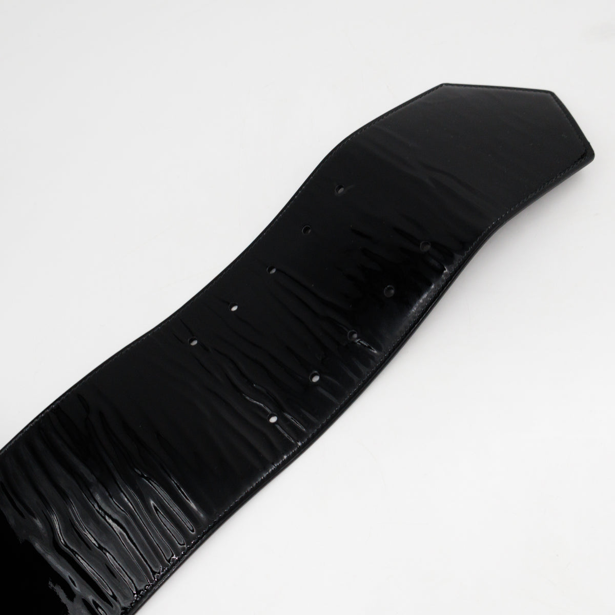 Wide Belt Black Patent Leather 85 / 34