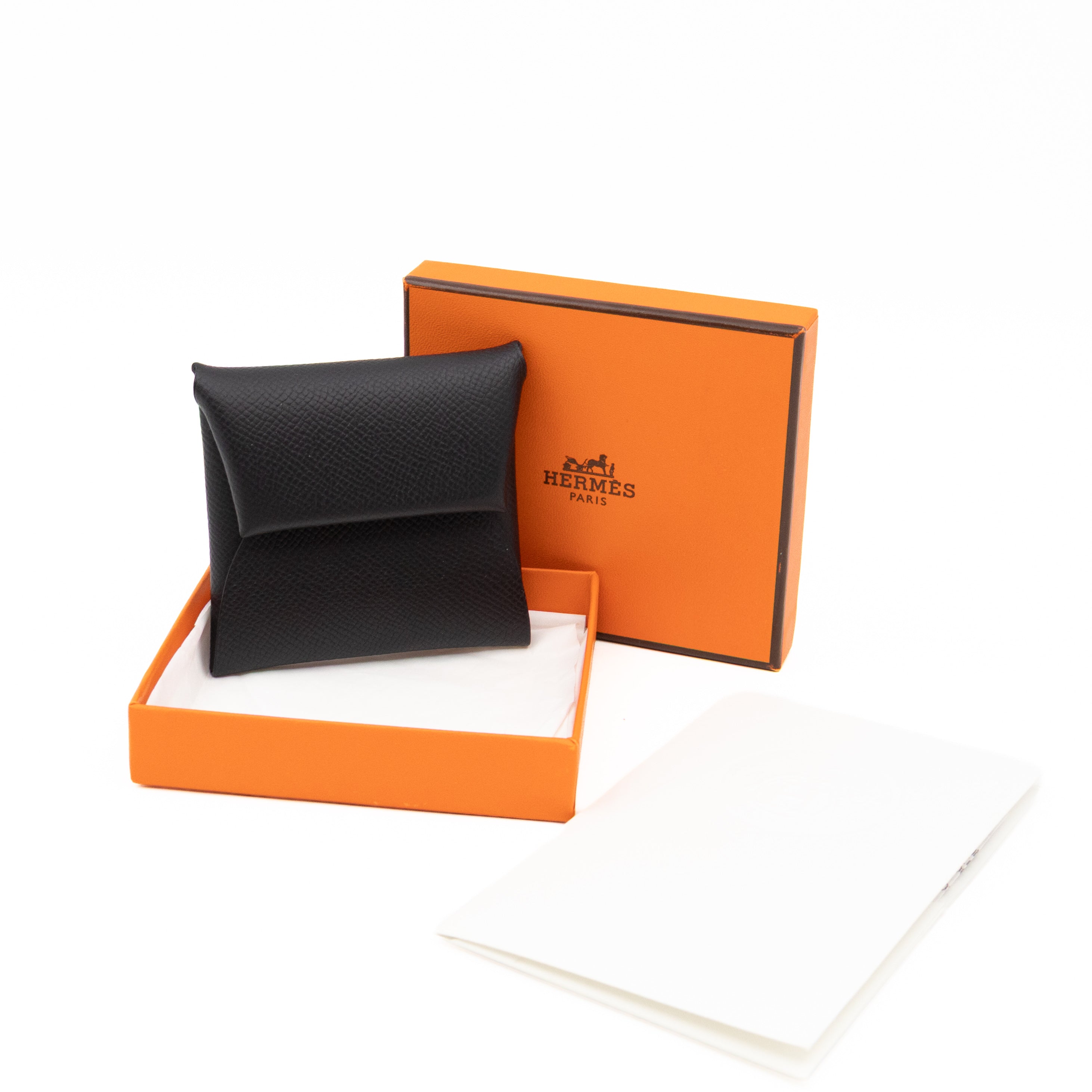 Bastia Coin Purse Black Epsom Leather