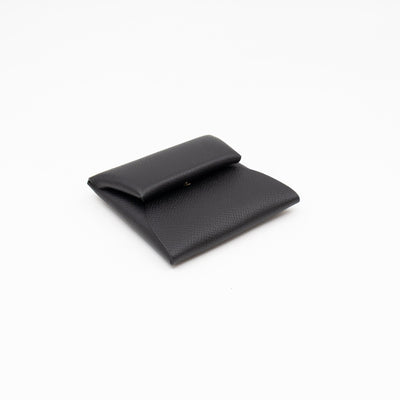 Bastia Coin Purse Black Epsom Leather