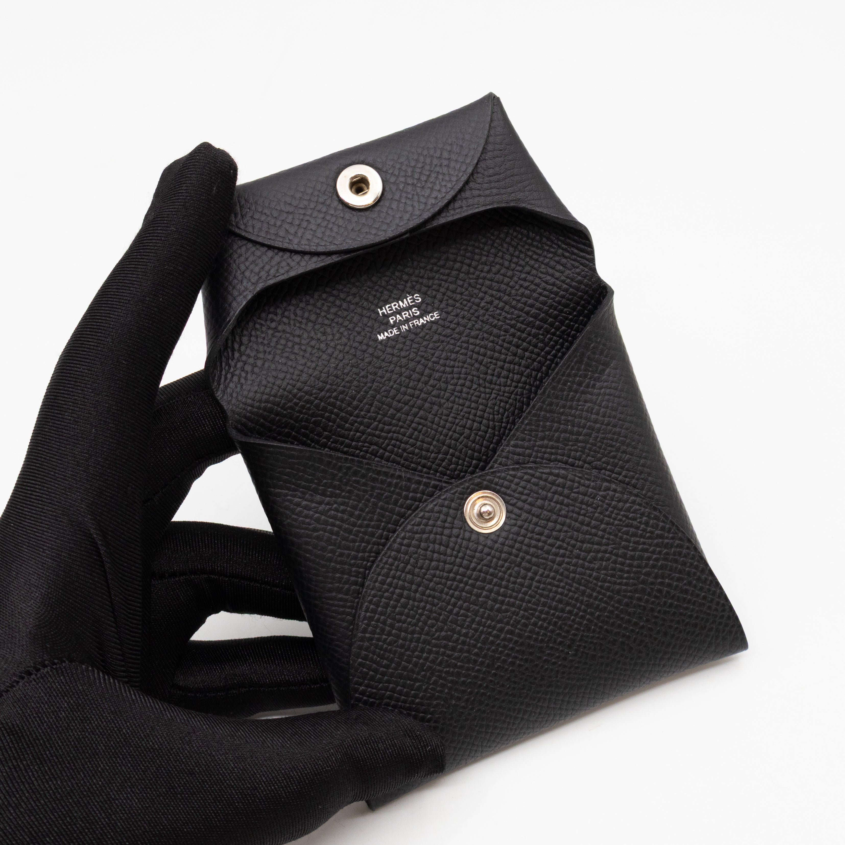 Bastia Coin Purse Black Epsom Leather