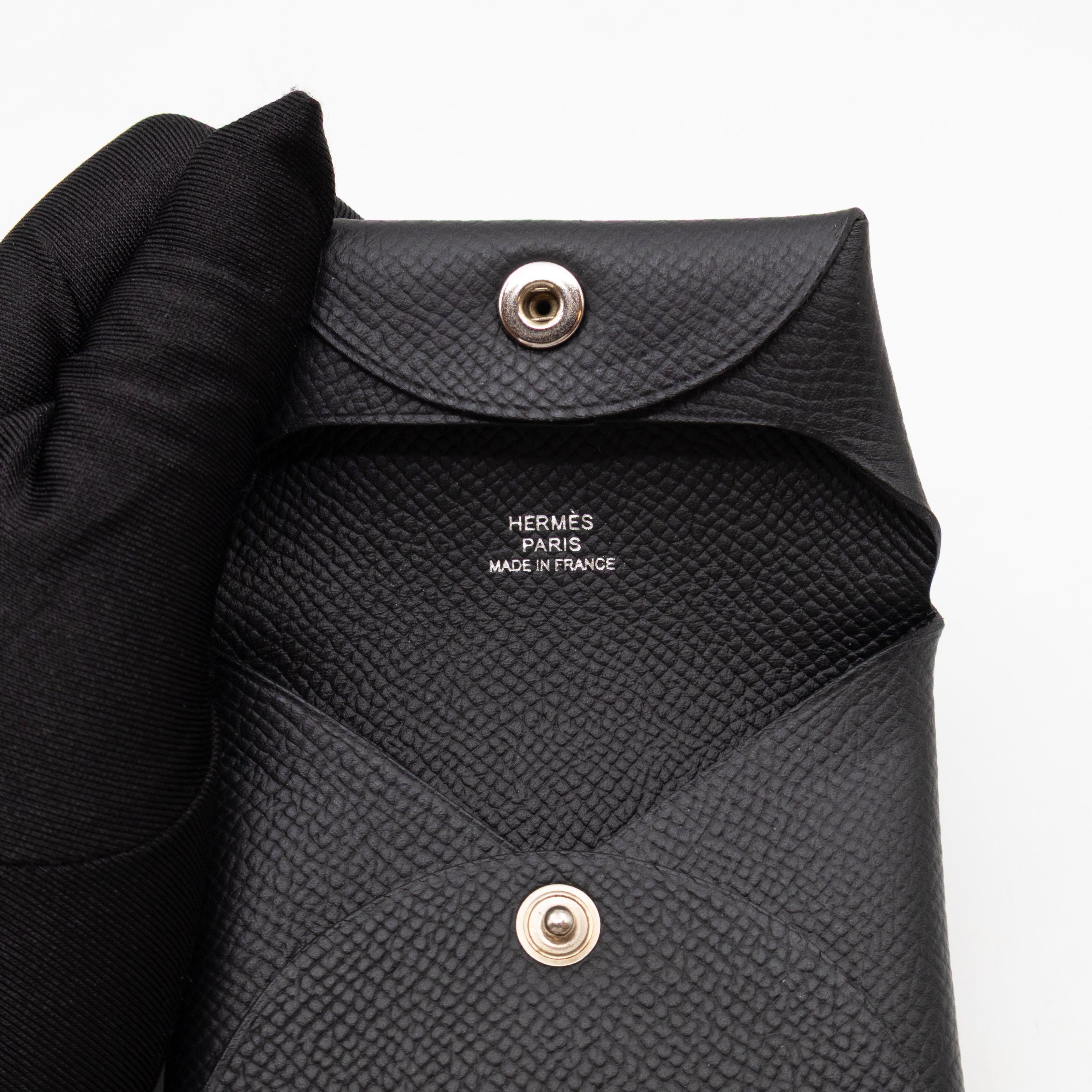 Bastia Coin Purse Black Epsom Leather