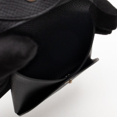 Bastia Coin Purse Black Epsom Leather