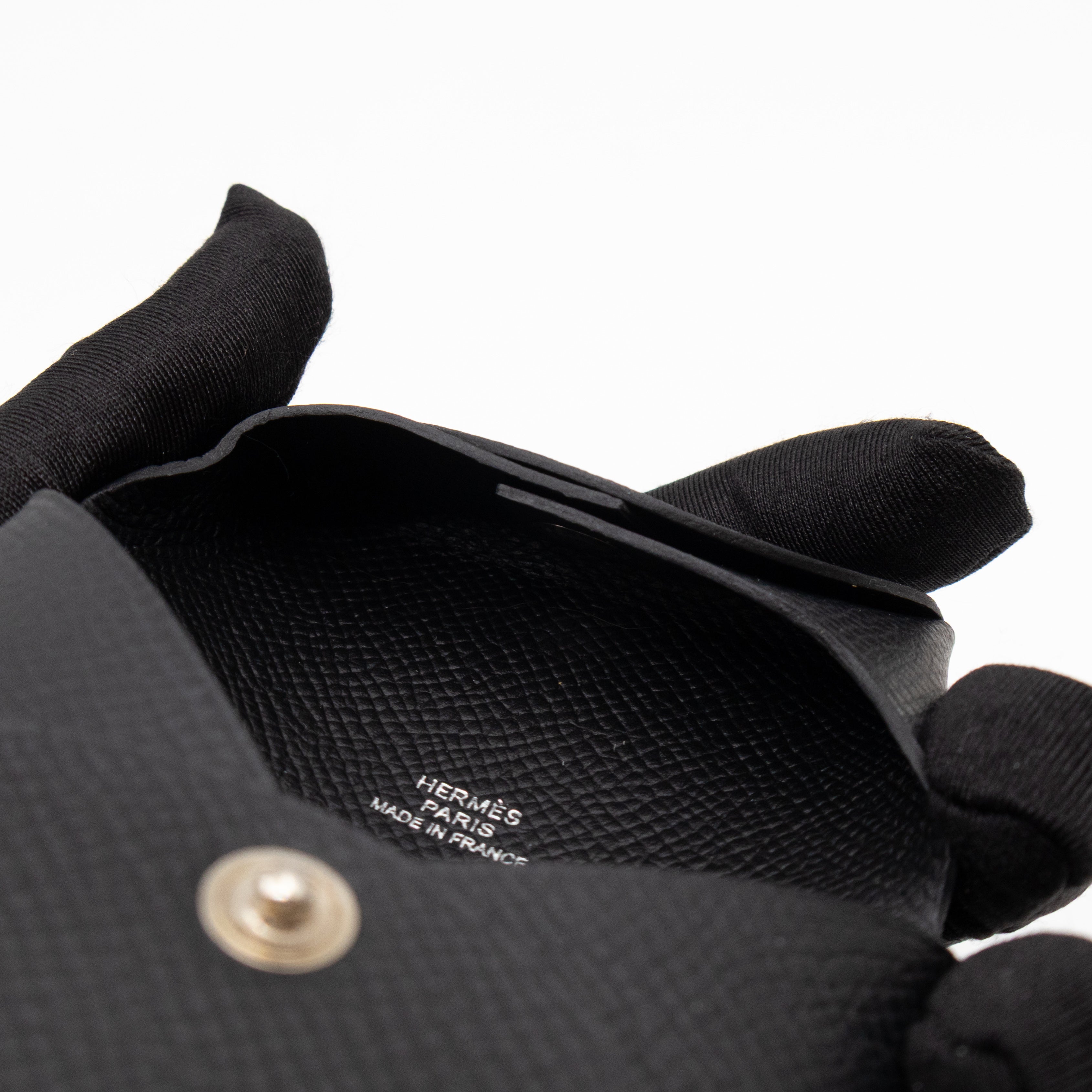 Bastia Coin Purse Black Epsom Leather