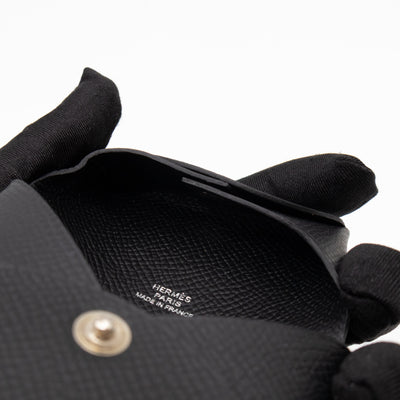 Bastia Coin Purse Black Epsom Leather