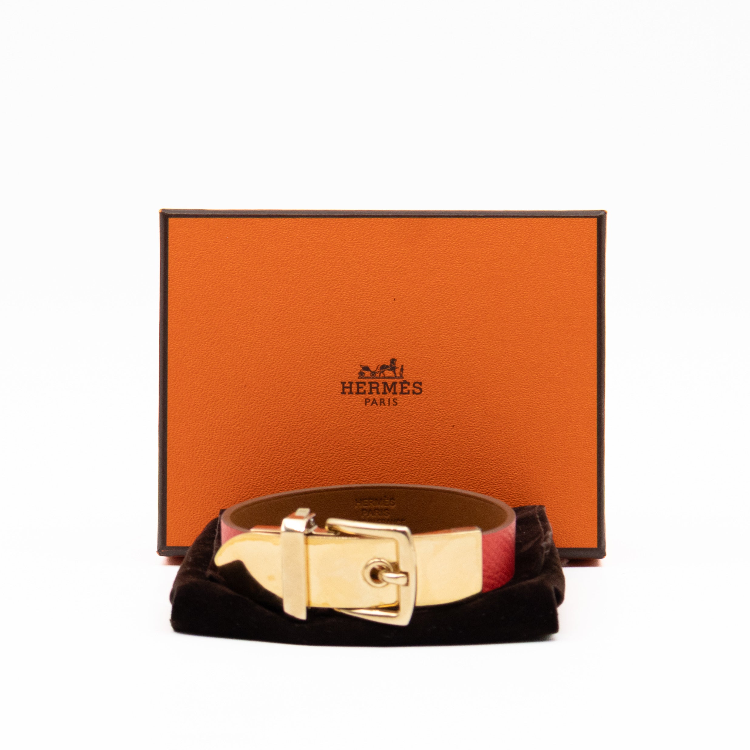 Karla Bracelet Rose Leather Gold