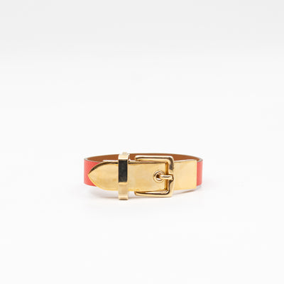 Karla Bracelet Rose Leather Gold