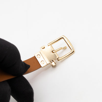 Karla Bracelet Rose Leather Gold