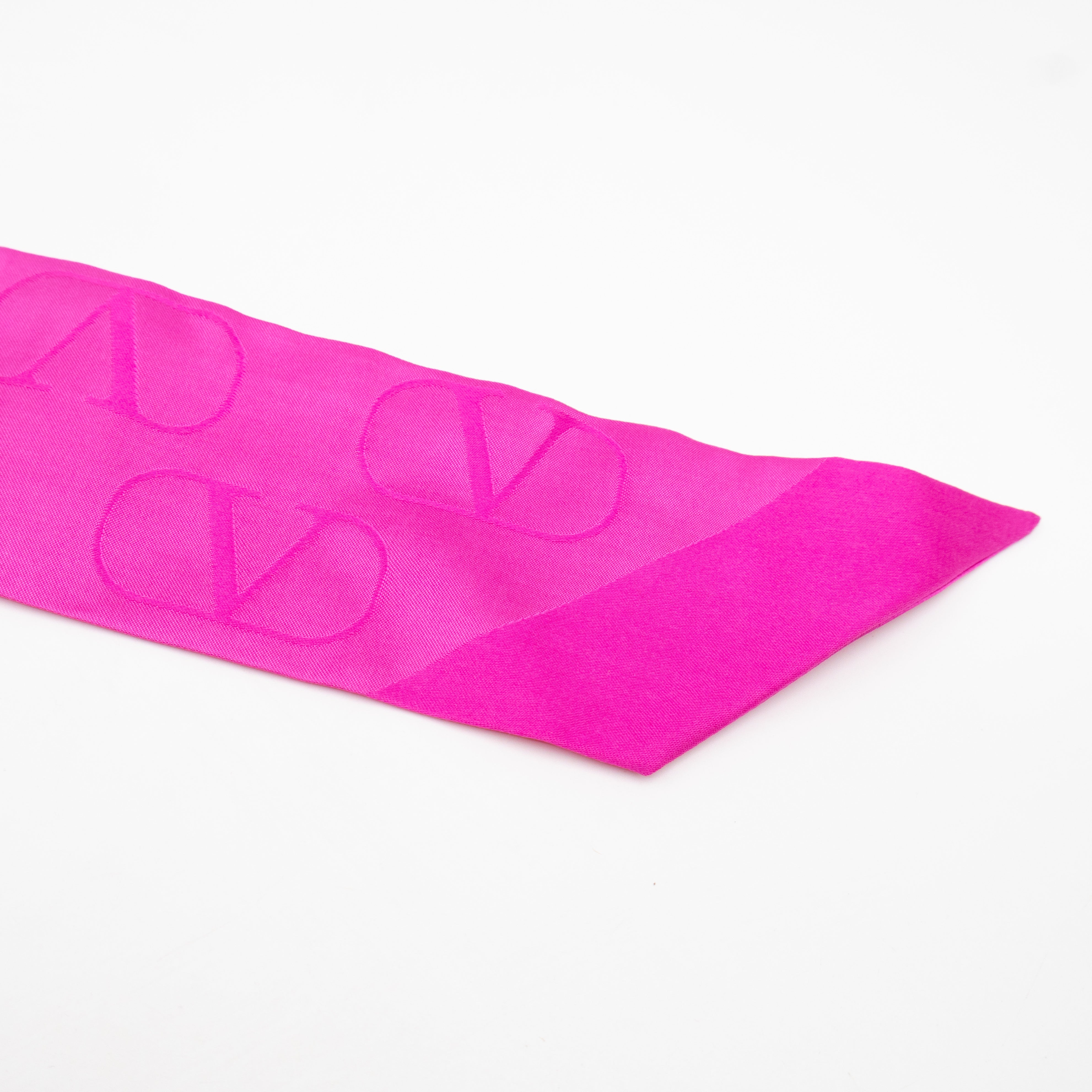 Bandeau Logo Pink Silk