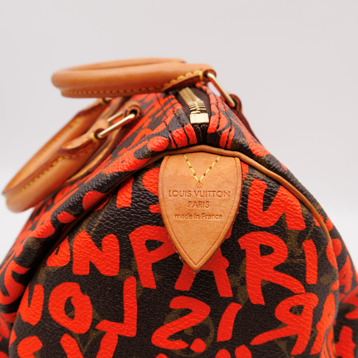 Speedy 30 Monogram Orange Graffiti