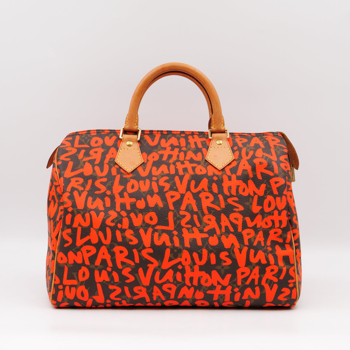 Speedy 30 Monogram Orange Graffiti