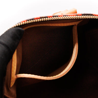 Speedy 30 Monogram Orange Graffiti