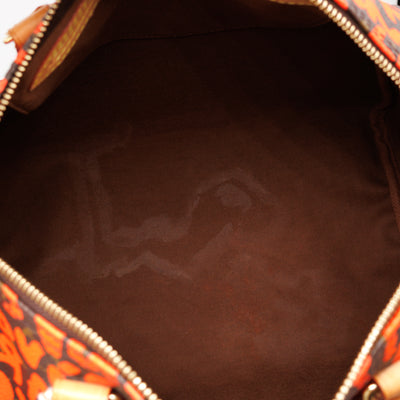 Speedy 30 Monogram Orange Graffiti