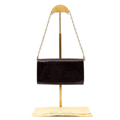 Sarah Chain Wallet Amarante Vernis