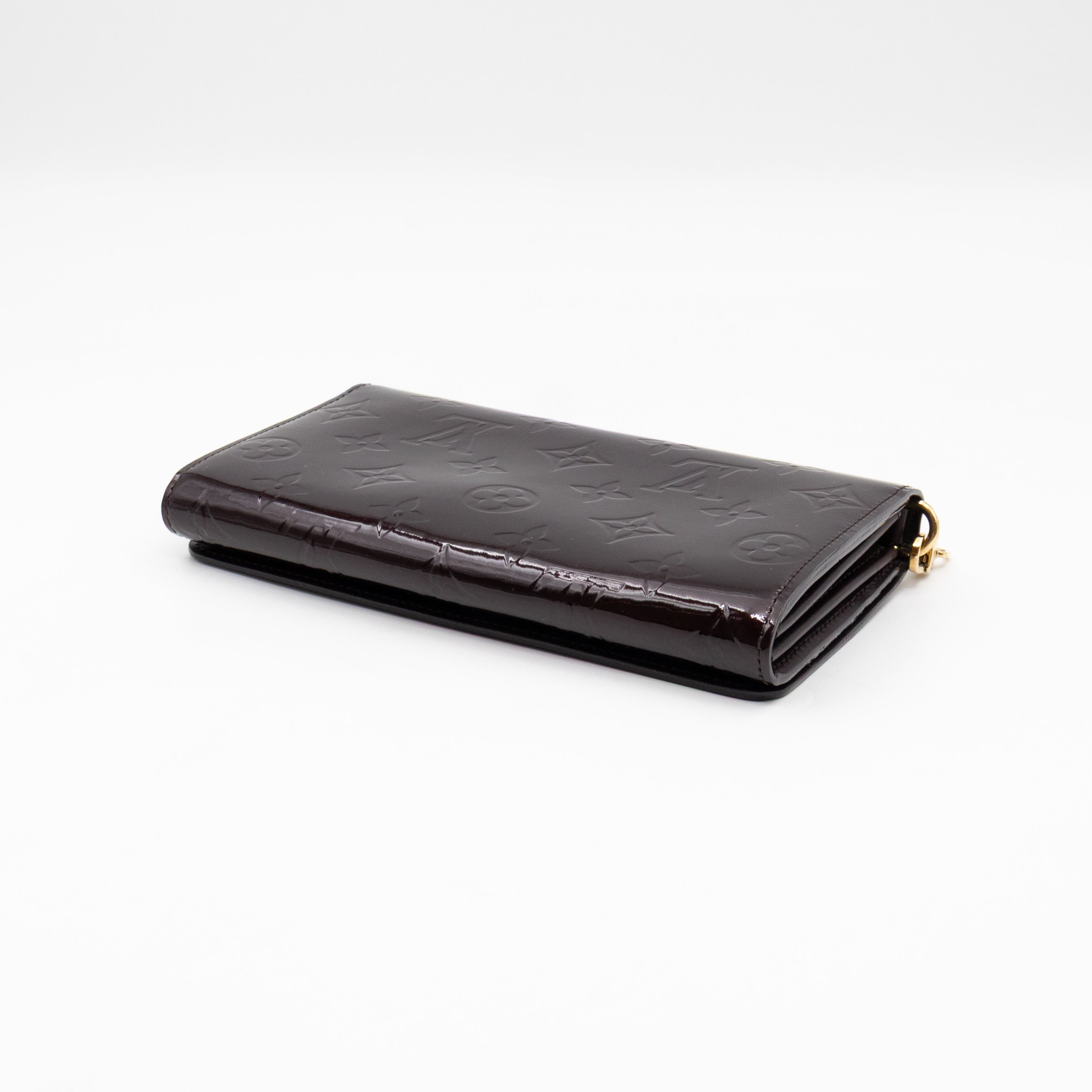 Sarah Chain Wallet Amarante Vernis
