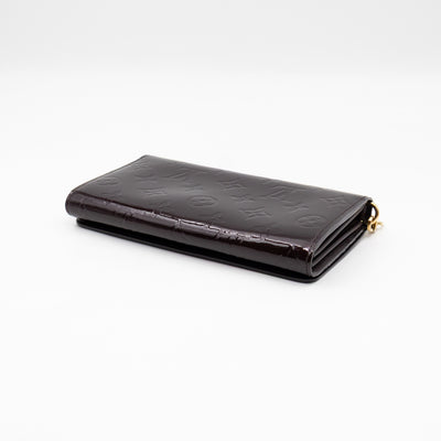 Sarah Chain Wallet Amarante Vernis