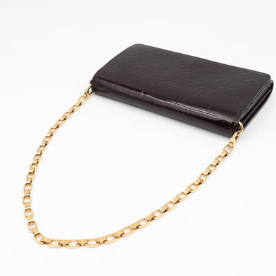 Sarah Chain Wallet Amarante Vernis