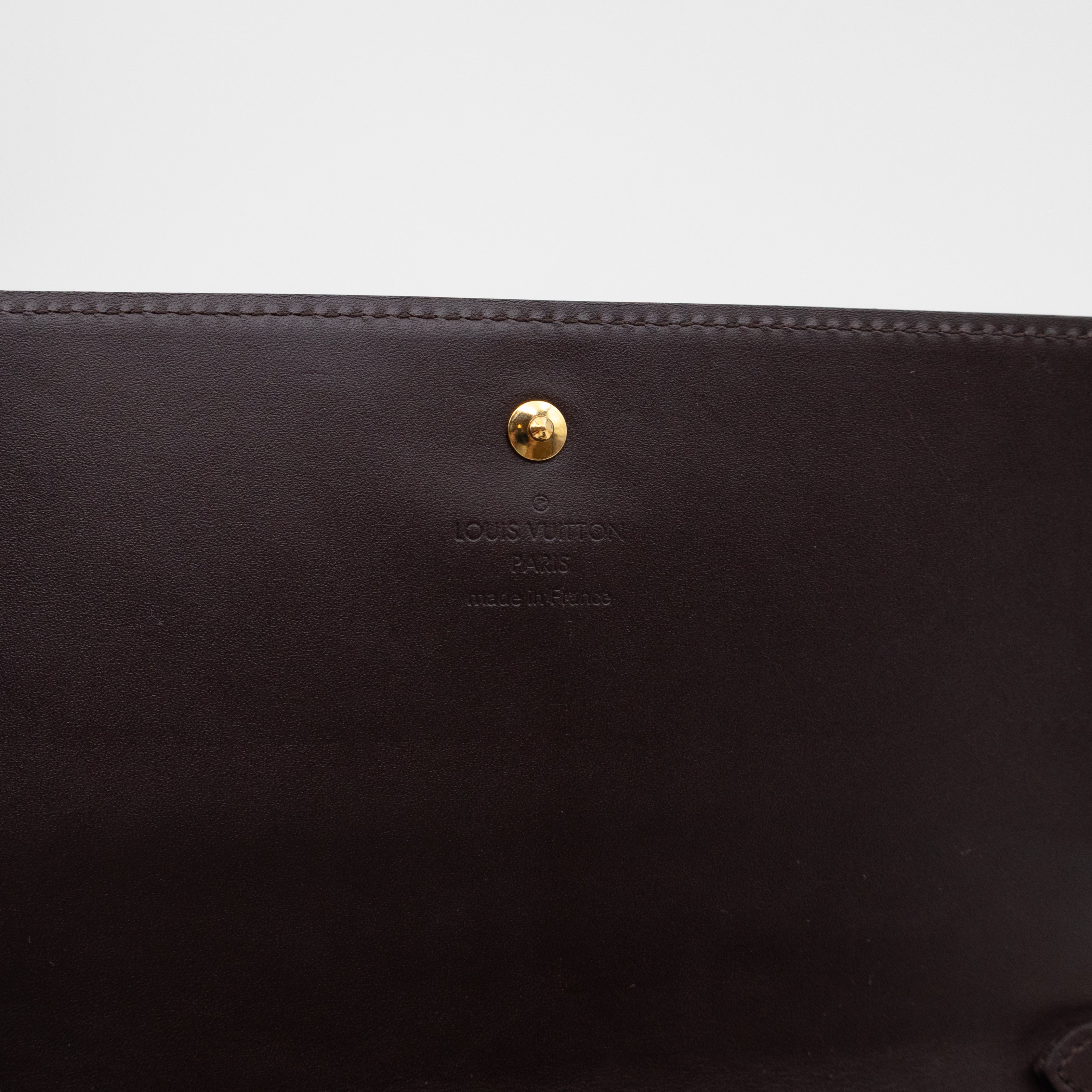 Sarah Chain Wallet Amarante Vernis