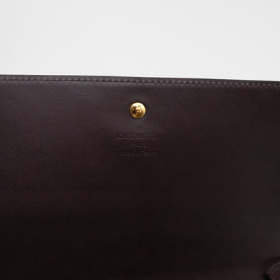 Sarah Chain Wallet Amarante Vernis