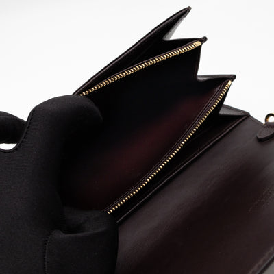 Sarah Chain Wallet Amarante Vernis