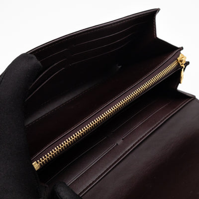Sarah Chain Wallet Amarante Vernis