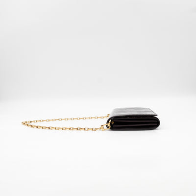 Sarah Chain Wallet Amarante Vernis