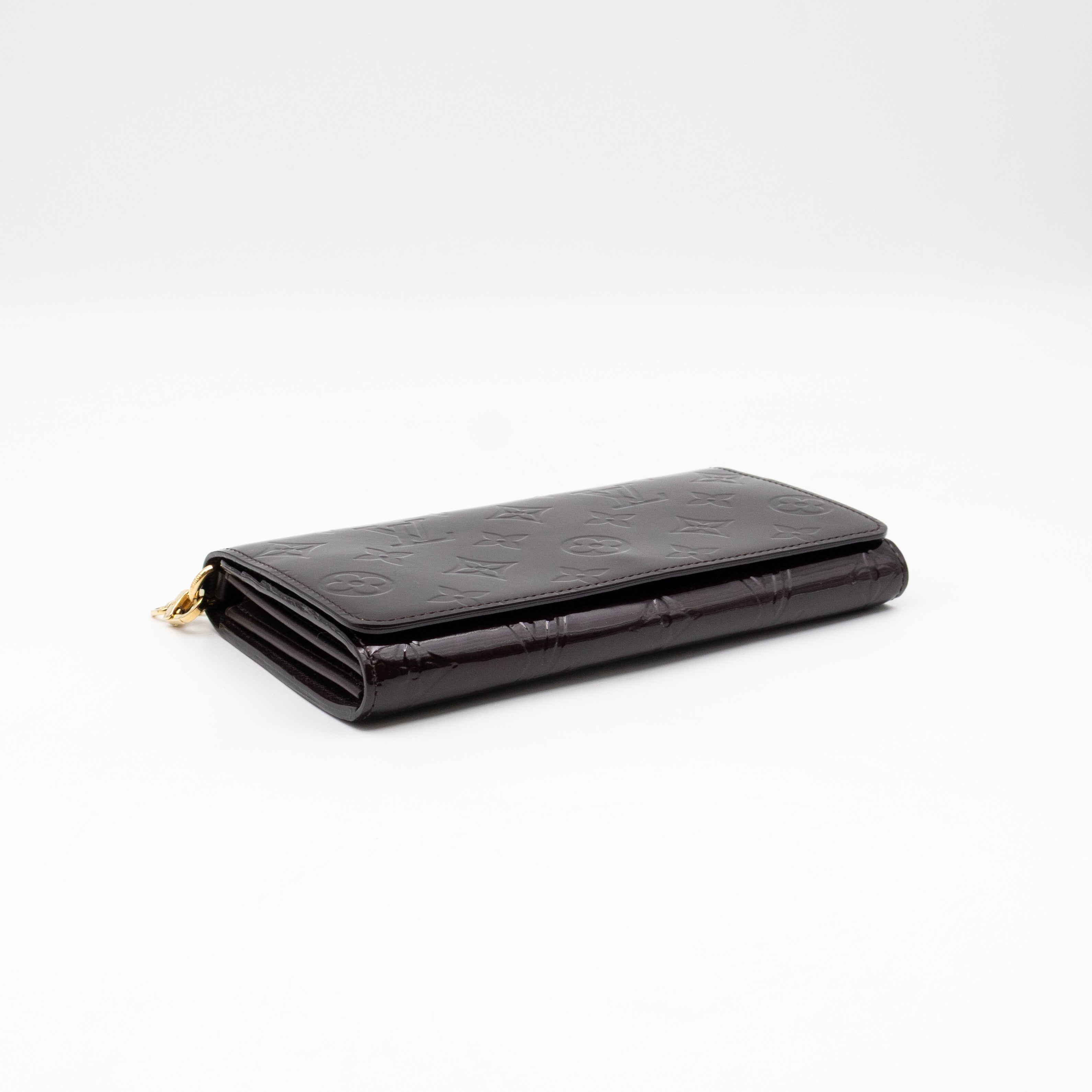 Sarah Chain Wallet Amarante Vernis