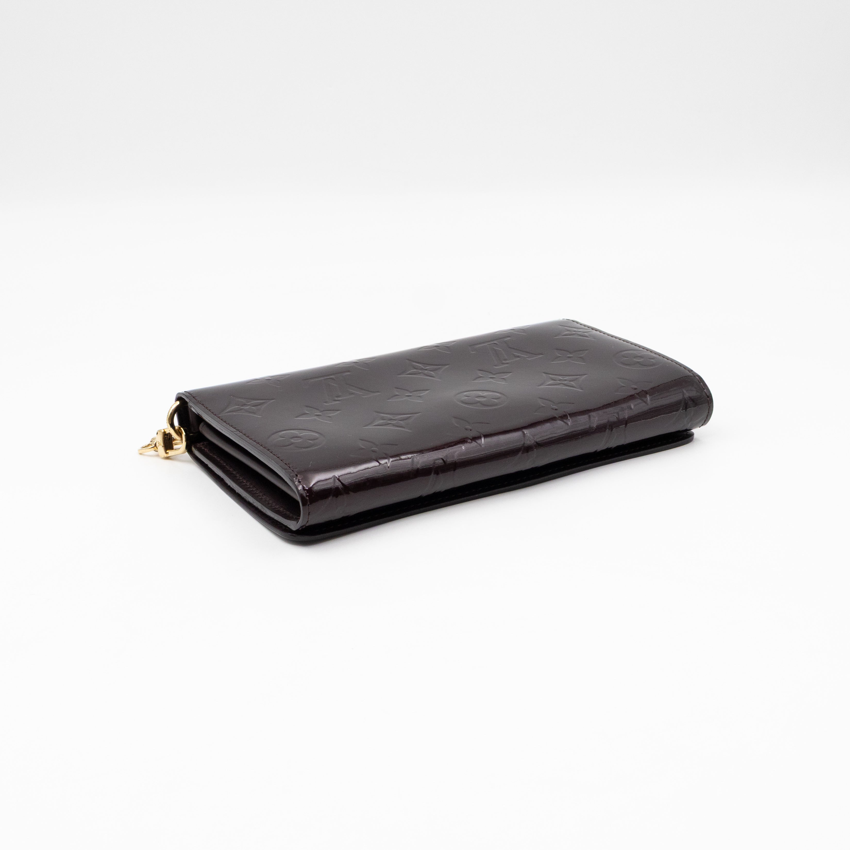 Sarah Chain Wallet Amarante Vernis