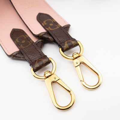 Bandoulière Monogram Rose Ballerine Shoulder Strap
