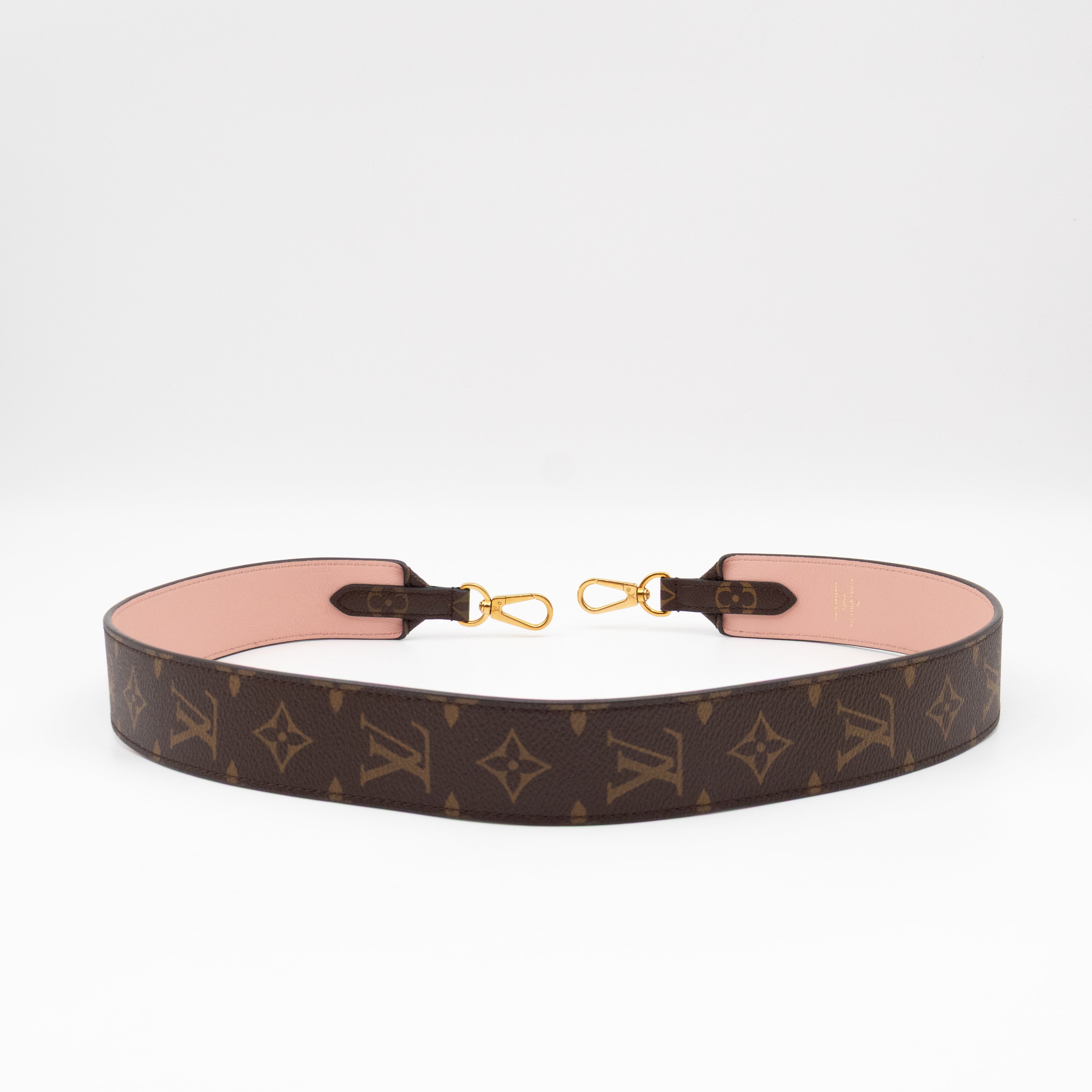 Bandoulière Monogram Rose Ballerine Shoulder Strap
