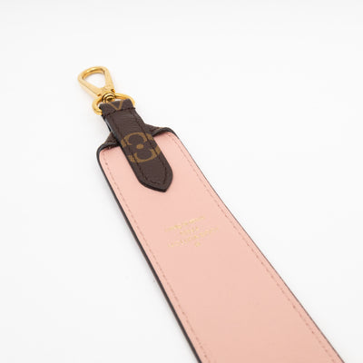 Bandoulière Monogram Rose Ballerine Shoulder Strap