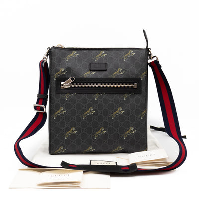 Messenger Bag GG Supreme Tigers Black