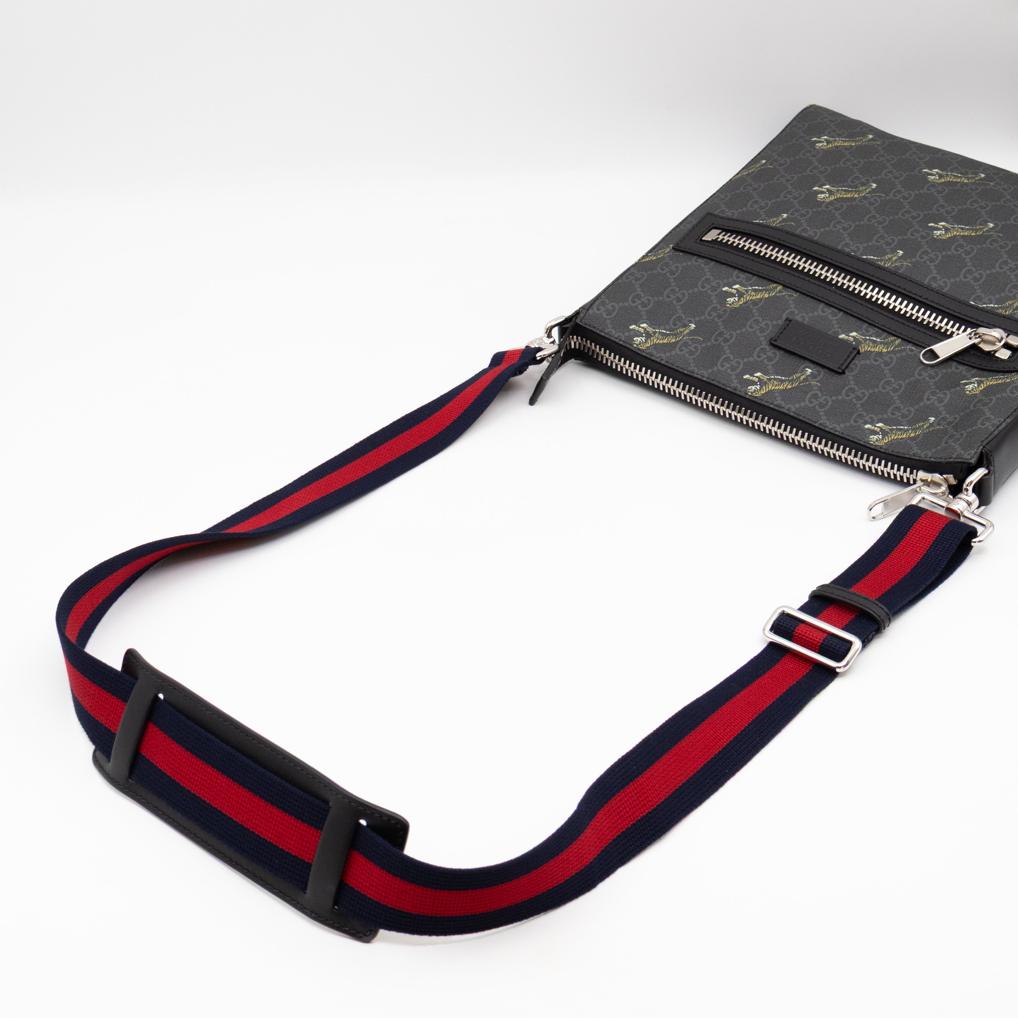 Messenger Bag GG Supreme Tigers Black