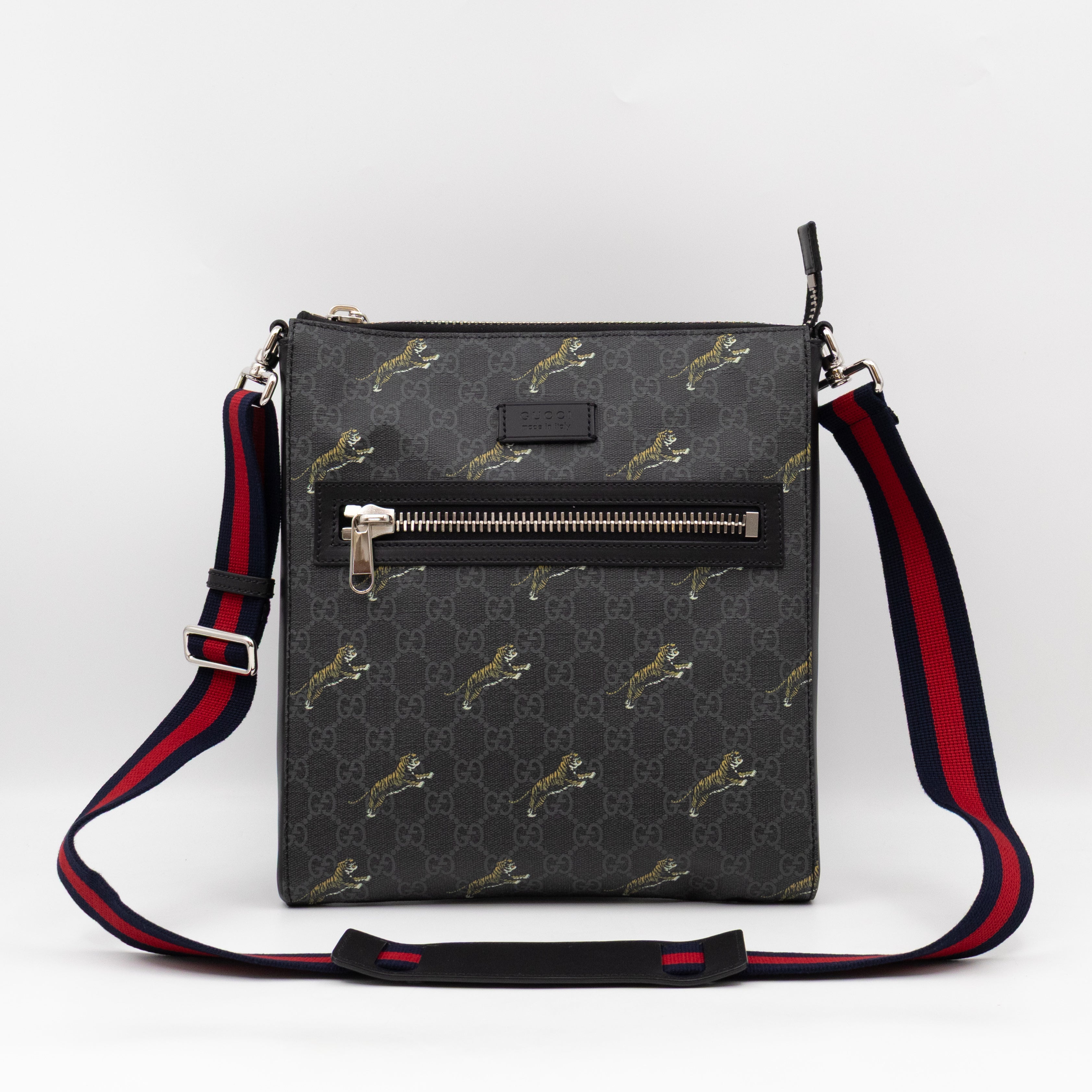 Messenger Bag GG Supreme Tigers Black