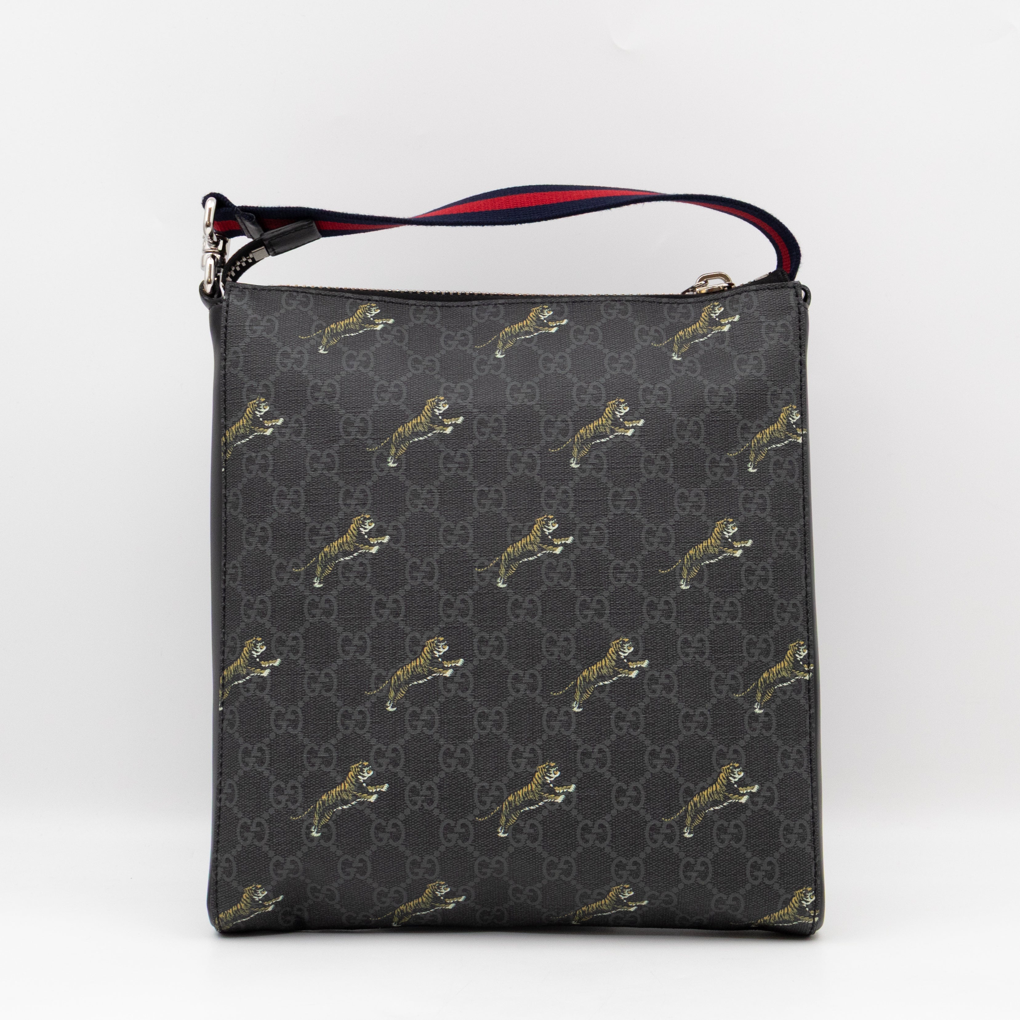 Messenger Bag GG Supreme Tigers Black