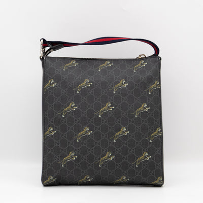Messenger Bag GG Supreme Tigers Black