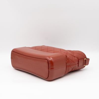 Gabrielle Hobo Medium Brique Rouge Calfskin Leather