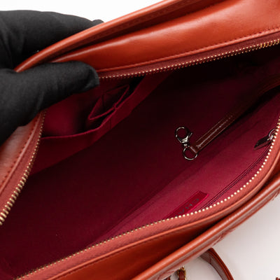 Gabrielle Hobo Medium Brique Rouge Calfskin Leather