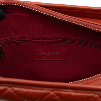 Gabrielle Hobo Medium Brique Rouge Calfskin Leather