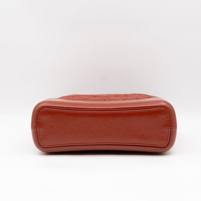 Gabrielle Hobo Medium Brique Rouge Calfskin Leather