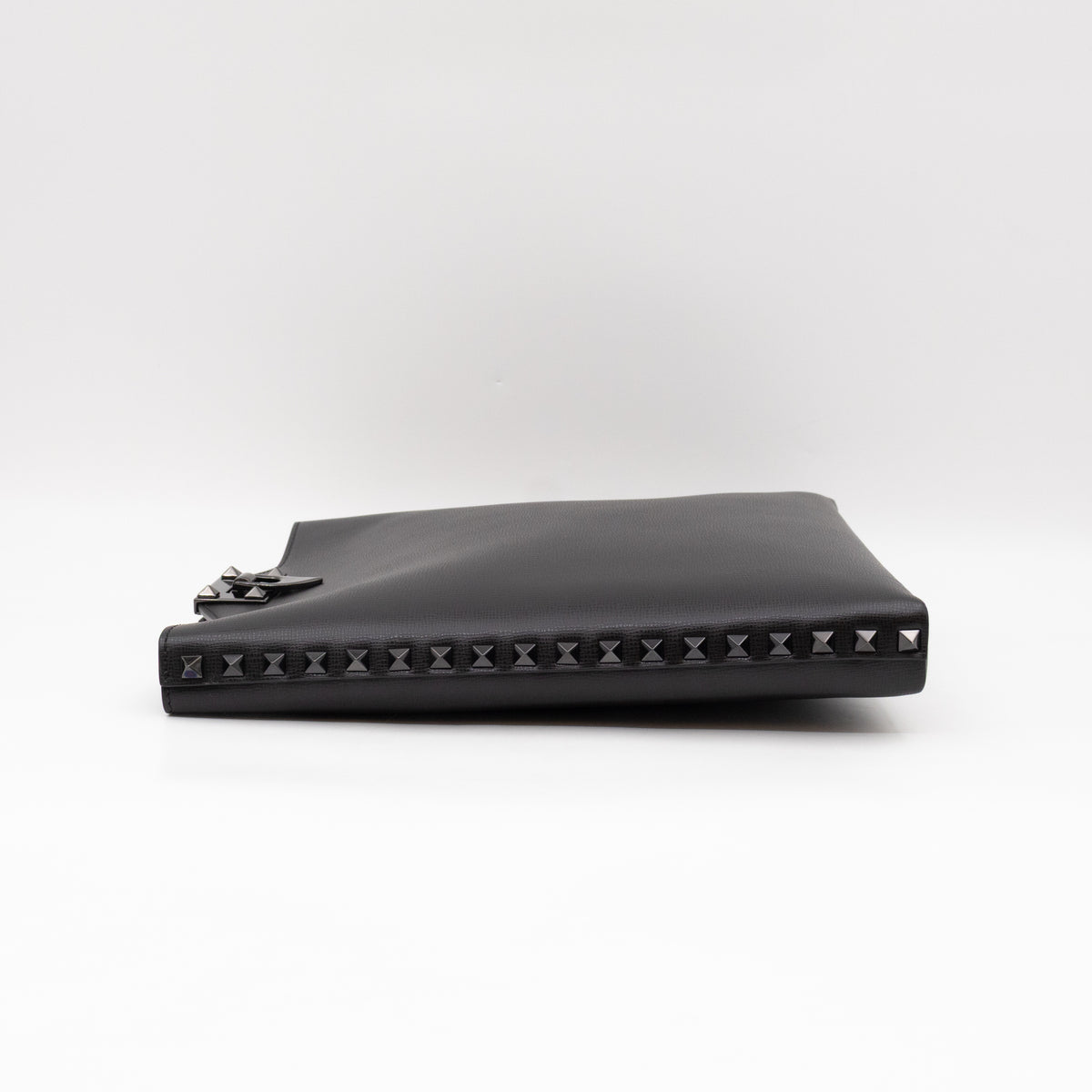 Rockstud Crossbody Bag Black Leather