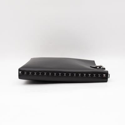 Rockstud Crossbody Bag Black Leather