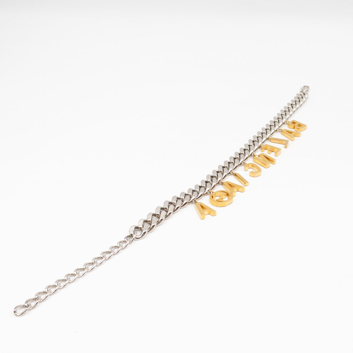 Gucci x Balenciaga Script Choker Silver & Gold