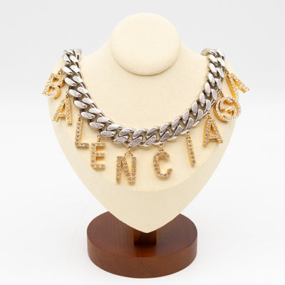 Gucci x Balenciaga Script Choker Silver & Gold