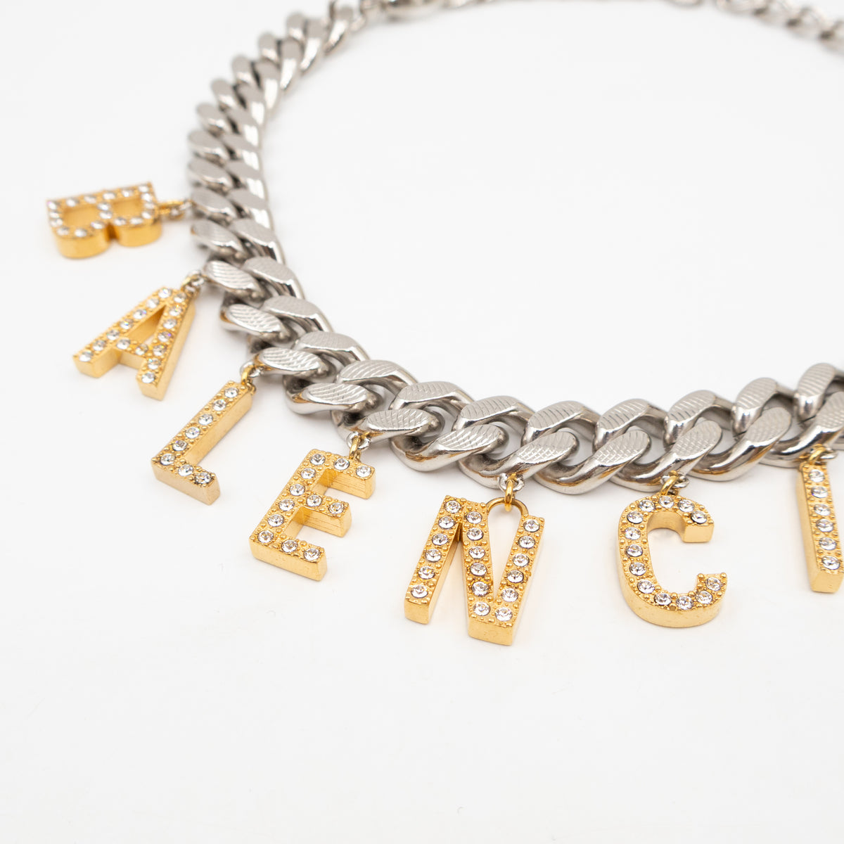 Gucci x Balenciaga Script Choker Silver & Gold