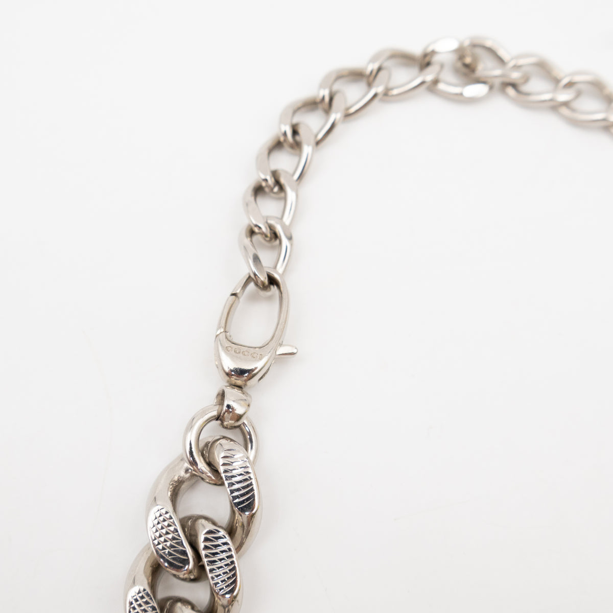 Gucci x Balenciaga Script Choker Silver & Gold