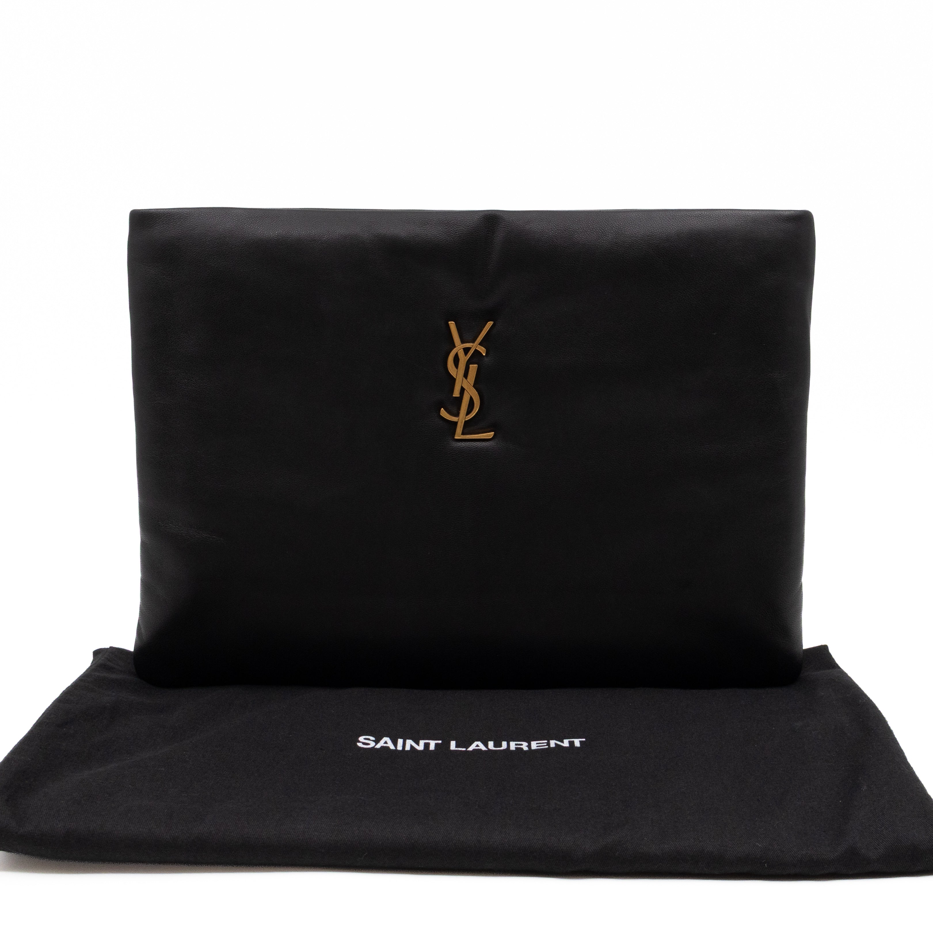 Calypso Pillow Pouch Black Leather