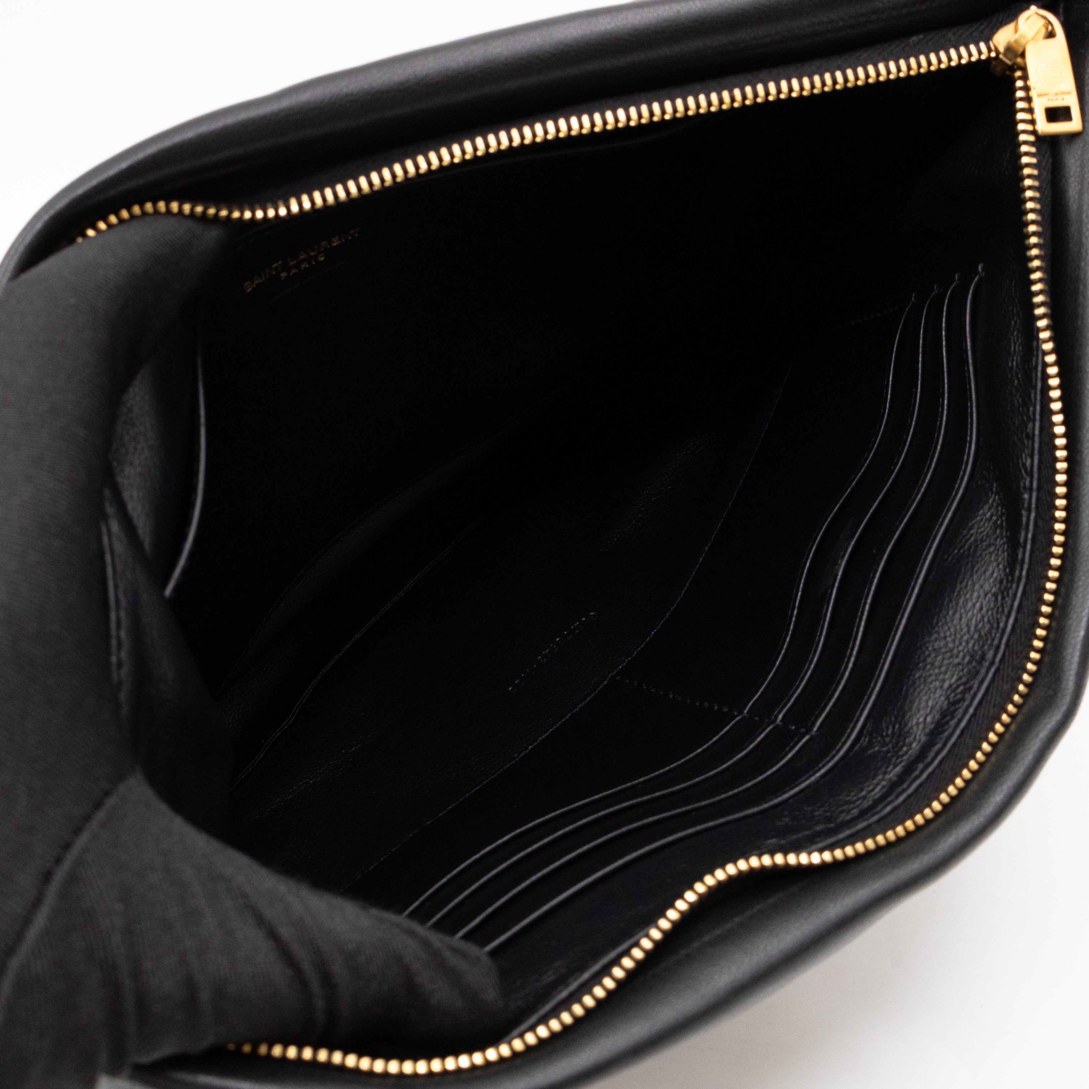 Calypso Pillow Pouch Black Leather